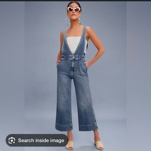Free People Indigo Denim Overalls size 4